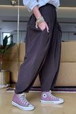 Made in Italy Cooper Needlecord Sia Pant Coffee Bean